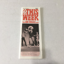 This week on Oahu vintage 1970 September 10 - 16 edition Hawaii brochure - $19.75