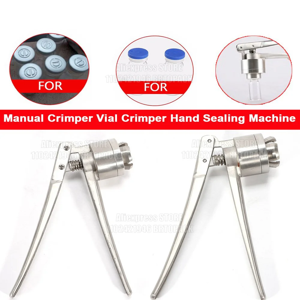 Manual Vials Crimper 13MM 15MM 20MM Bottle Crimper Cap Crimping Tool  Glass - £62.15 GBP+