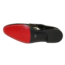 Men's GENIO Patent Leather Red Sole Shoes Formal 120371275 Black Stones image 8