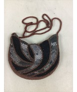 ADY Beaded Black, Copper And Silver Crossbody Bag Purse - €12,15 EUR