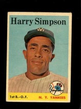 1958 Topps #299 Harry Simpson Vg+ Yankees *NY9240 - £3.85 GBP
