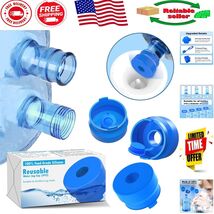 3 Pack Reusable Silicone Water Jug Cap for 2 to 5 Gallon Bottles - Leak-... - $210.04 MXN