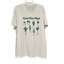 Old Navy Mens T Shirt White 2XL Grow Your Mind House Plants Graphic Print Tee - £12.55 GBP