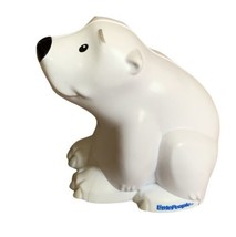 Fisher Price Polar Bear Little People Animal Figure Toy White 2018 Mattel - $4.94