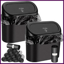 Car Trash Can with Lid – Leak-Proof Mini Bin + 60/300 Bags – Auto Interi... - $241.17 MXN