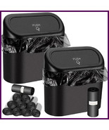 Car Trash Can with Lid – Leak-Proof Mini Bin + 60/300 Bags – Auto Interi... - $18.32 CAD