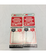 Vintage Kmart advertising good reading cost less paperback price list bo... - $27.08 CAD