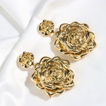 Flowers Jewelry Set Dubai Golden Jewelry Sets For Women Bridal Wedding Accessori - £45.00 GBP