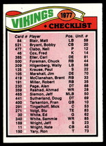 1977 Topps #215 Minnesota Vikings CL EX-B110 - £15.48 GBP