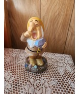 2025 New Disney Snow White Dwarf SNEEZY Garden Statue 8&quot;  Sparkly Colorful - $54.57 CAD