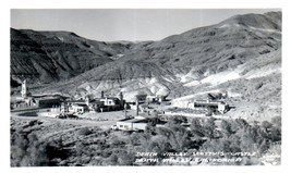 Panoramic View Scottys Castle Death Valley California RPPC Postcard - £8.70 GBP
