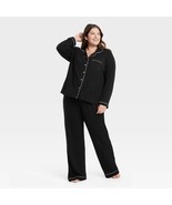 Stars Above Women&#39;s Plus 1X Top &amp; Pant Black 2 Piece Pajama Set NEW - $614.91 MXN