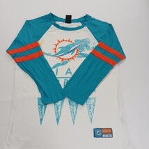 Miami Dolphins NFL Football Team Apparel 3/4 Sleeve Cotton T-Shirt Size Small  image 13