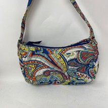 Vera Bradley Shoulder Bag Womens Multicolor Marina Paisley Quilted Lined - £25.71 GBP