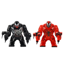 2pcs Big Size Carnage and Venom (Let There Be Carnage) Marvel Custom Minifigures - £9.58 GBP