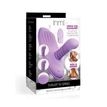 Inmi Thrust N&#39; Grind Thrusting &amp; Vibrating Silicone Grinder Purple - £73.99 GBP