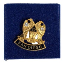 Freemasonry Scottish Rite 32nd Degree Pin Vtg San Diego Masonic Collectible Pin - £14.37 GBP