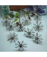 11 Antique Silver plate Spider Web Ornaments Place Card Holders Rare Vin... - $4,633.03 MXN