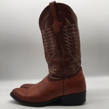 Trinity River Boot Brown Cayman Croc Leather Ferrini Men&#39;s cowboy boots Size 8.5 - £58.33 GBP