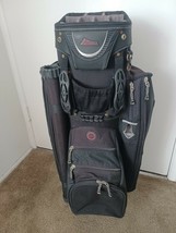 Tz Golf - Datrek Ids Golf Cart Bag Black 14 Way Divider System w/Rain Cover - £77.37 GBP