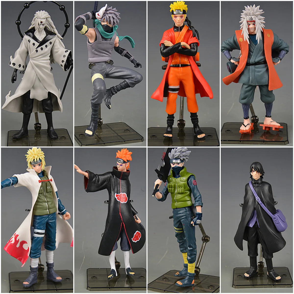 Naruto Anime Shippuden Hinata Sasuke Itachi Kakashi Gaara Jiraiya Sakura PVC - £13.98 GBP