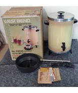 Vintage West Bend 33535 Percolator Coffee Maker Harvest Gold  w/cord 12-... - $34.99
