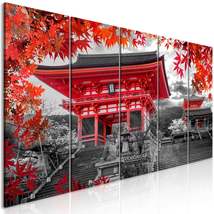 Tiptophomedecor Stretched Canvas Wall Art  - Kyoto, Japan Narrow - Stretched & F - $144.99