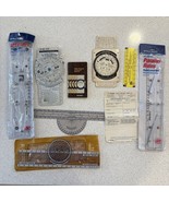 Vintag Navigation Aviation Lot Nautical Chart Plotter Flight Computers R... - $52.78