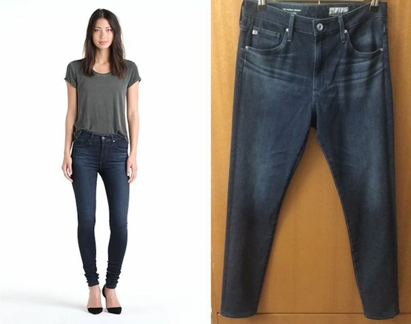 Primary image for $188 AG  Adriano Goldschmied High Rise Farrah Skinny Jeans 29