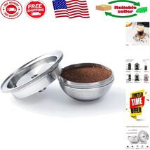 Eco-Friendly Reusable Stainless Steel Coffee Capsule for Nespresso Vertu... - $64.10 CAD