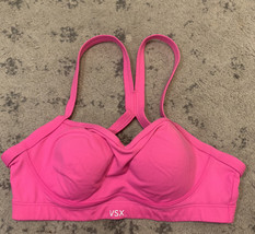 Victoria’s Secret Vsx Sports Bra Size 32C Pink Underwire EUC X3 - £12.54 GBP
