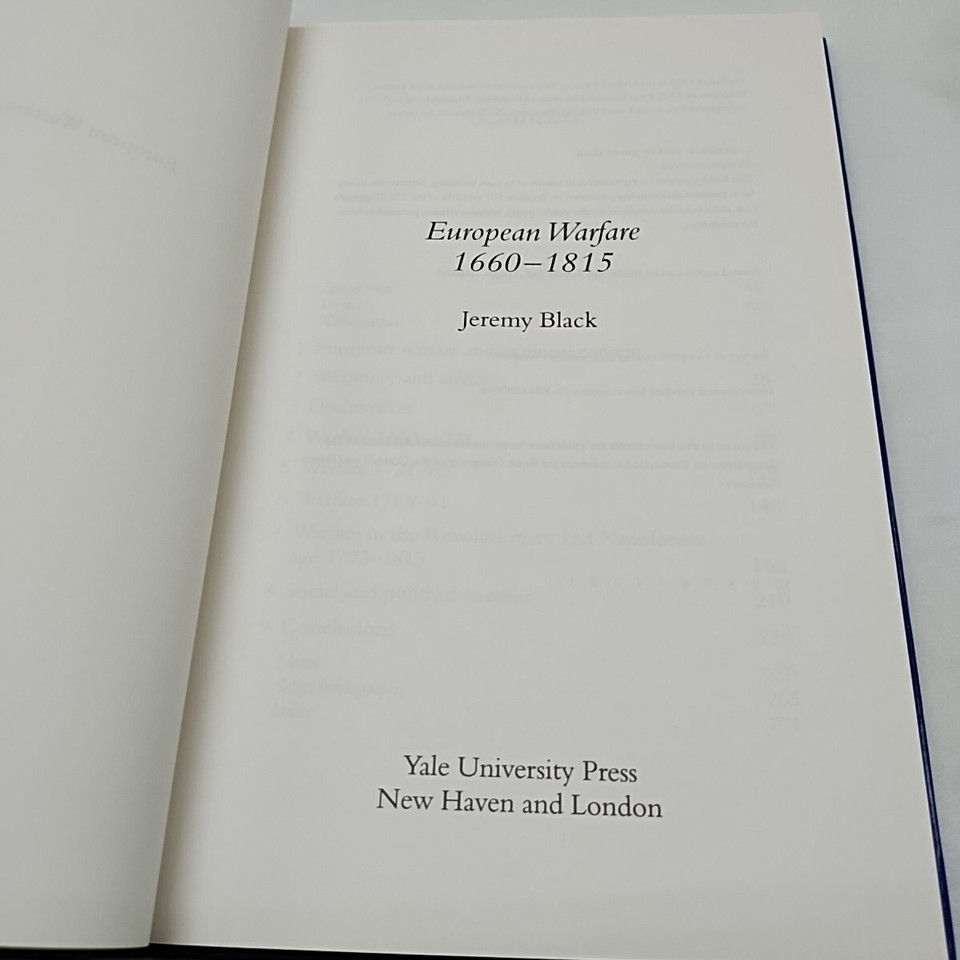 European Warfare 1660-1815 Jeremy Black Hardcover Book Item image 10