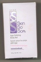 Bath Avon Skin So Soft Age-Defying Body Bar Renew and Refresh 5 oz ~Vintage NOS~ - £7.87 GBP