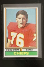 Vintage Football Trading Card 1974 Topps #407 Mo Moorman Chiefs Guard - £7.86 GBP