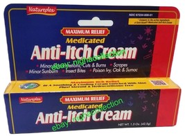 ( LOT 8 ) NNatureplex Maximum Relief Medicated Anti-itch Cream 1.5 Oz Each - £29.71 GBP
