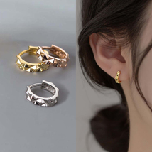 Small Huggie Hoops Earrings For Men Women Minimalist Simple Hoops Fine Jewelry - £9.38 GBP
