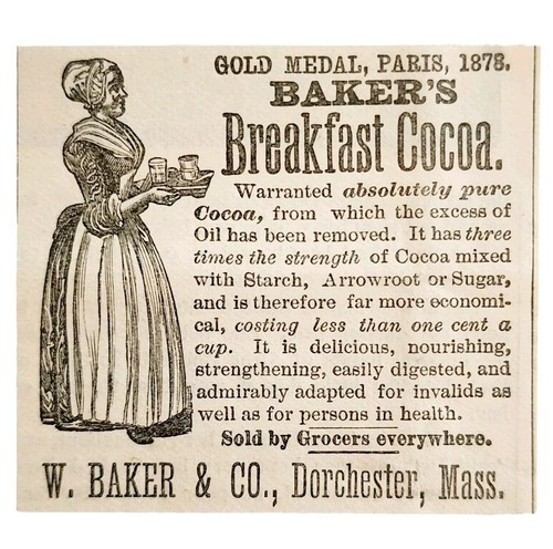 Walter Baker Breakfast Cocoa 1885 Advertisement Victorian Paris Expo ADB... - $19.99