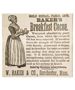 Walter Baker Breakfast Cocoa 1885 Advertisement Victorian Paris Expo ADB... - $376.02 MXN