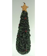 Evergreen Christmas Tree w/ Star Topper Candle - 7.5&quot; - New - Never Lit - £7.80 GBP