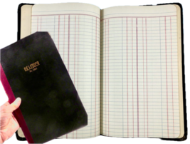 1950&#39;s Double Entry WESTAB #1221 Ledger Book, Alphabet Tabbed, Expense R... - £35.60 GBP