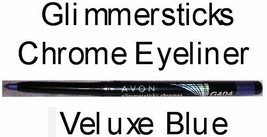 Make Up Glimmerstick Eye Liner Retractable CHROMES ~Color Veluxe Blue~ NEW - £7.04 GBP