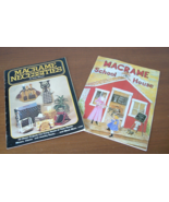 Vintage macrame necessities and school house pattern booklets owl pattern - $27.08 CAD