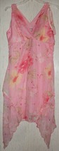 Womens / Juniors Zoey Beth Peach Floral Print Sleeveless Lined Dress Size L - £20.26 GBP