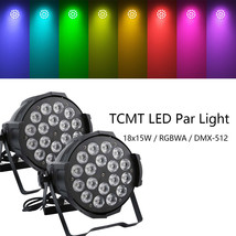 2Pcs 270W Rgbwa Led Par Light Dmx Stage Dj Par Can Light Disco Strobe Sp... - £207.66 GBP