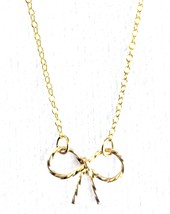 USA Fatto By Philippe 14KT Gold Filled Argento Sterling 925 16 &quot; Mini Bow - $14.96