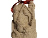 SAND CASTLE Ornament Made with Real Sand Tropical Beach 3D Christmas 2&quot; ... - £13.92 GBP