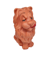 9&quot; VINTAGE 1956 W M G MINDER RUBBER ORANGE LION TONGUE OUT SQUEAKER SQUE... - £43.84 GBP