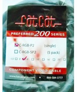 FATCAT C-RGB-P2 PREFERRED 200 SERIES COMPONENT VIDEO CABLE, 3FT LONG NEW - $11.95 CAD