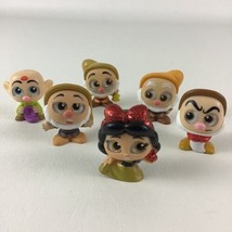 Disney Doorables Snow White Dwarfs Miniature Figures Dopey 6pc Lot Just Play - $34.60