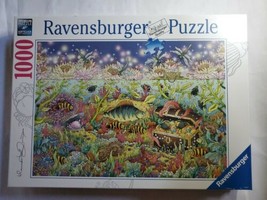 New Ravensburger Underwater Kingdom At Dusk 1000 Piece Puzzle Fish Sea 27&quot; x 20&quot; - £41.96 GBP